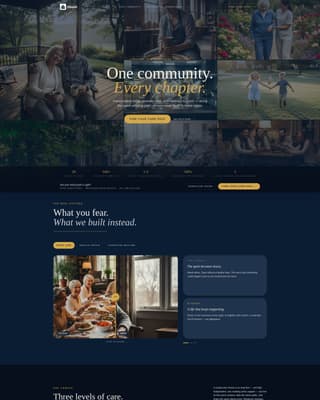 Haven - Immersive Retirement Landing Page Template