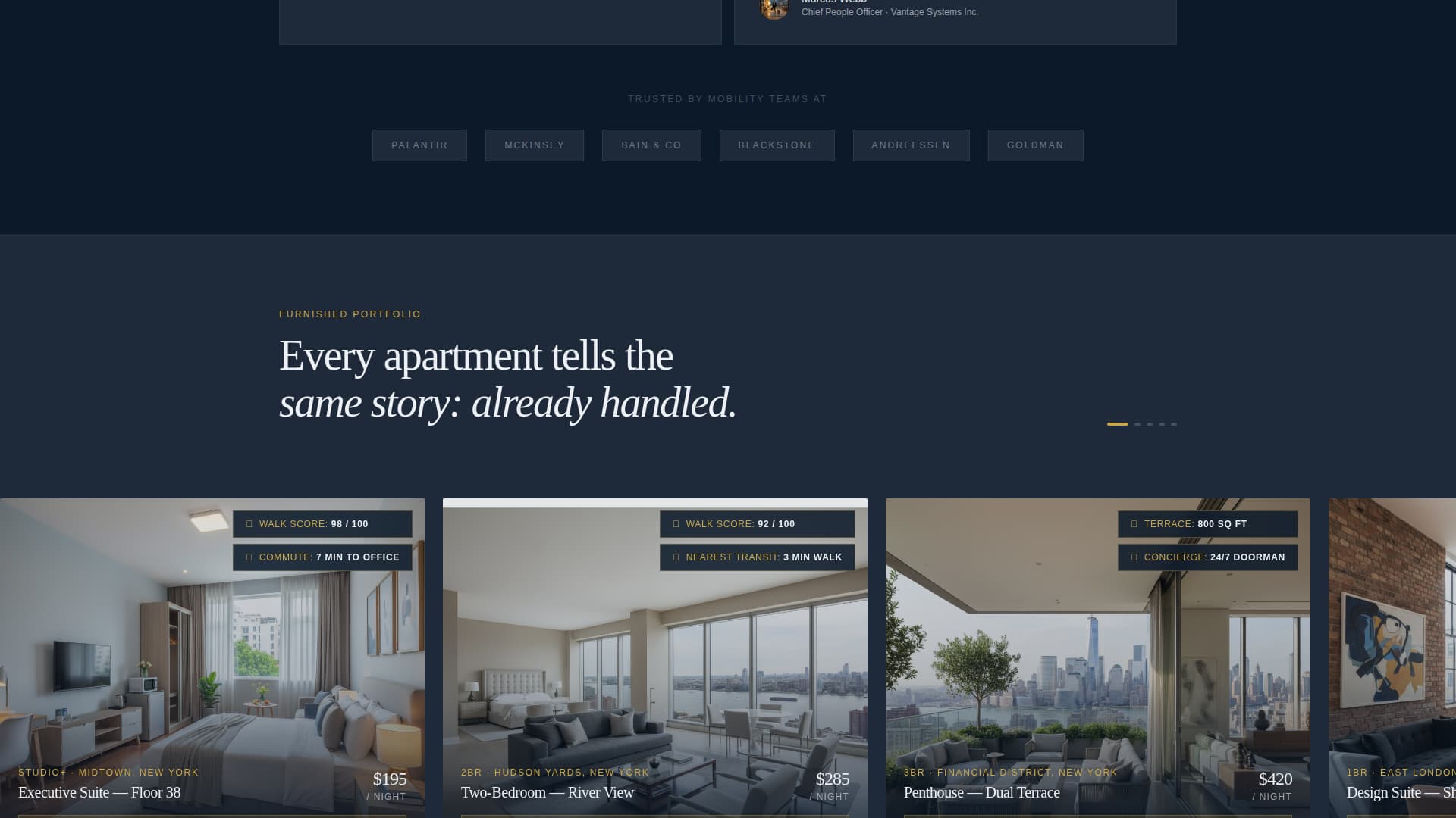 Relocate - Authoritative Corporate Housing Landing Page Template