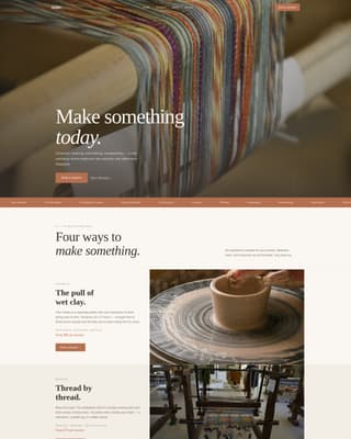 Atelier - Inspiring Makerspace Landing Page Template
