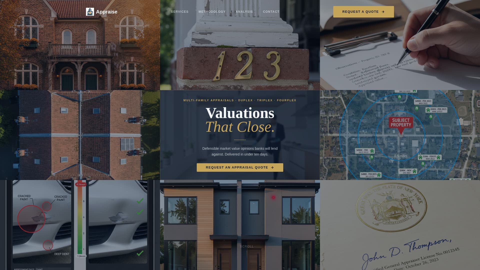 Specialist Duplex & Multi-Family Real Estate Professional Website Template