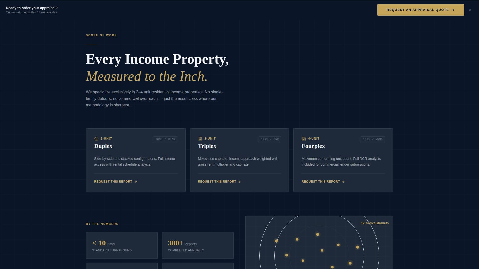 Specialist Duplex & Multi-Family Real Estate Professional Website Template