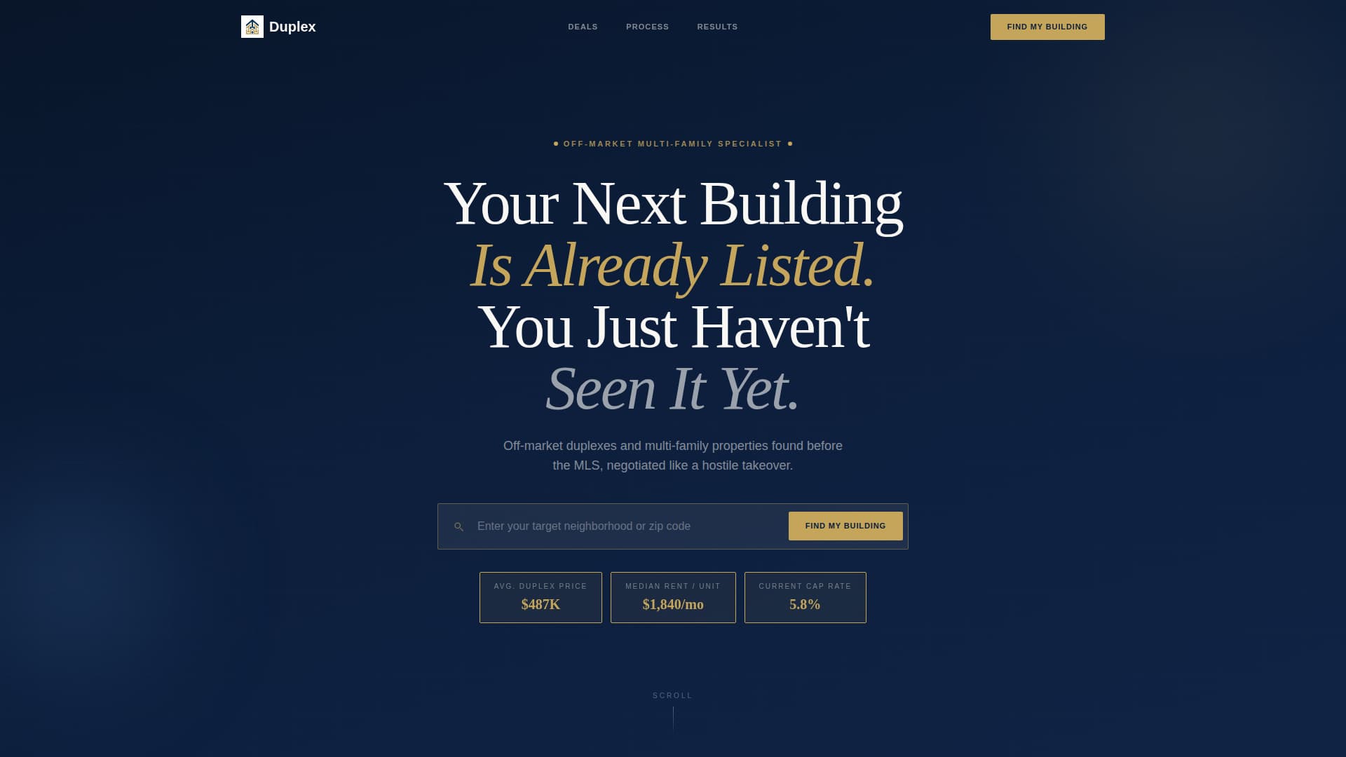 Advanced Duplex & Multi-Family Real Estate Appointment Booking Website Template
