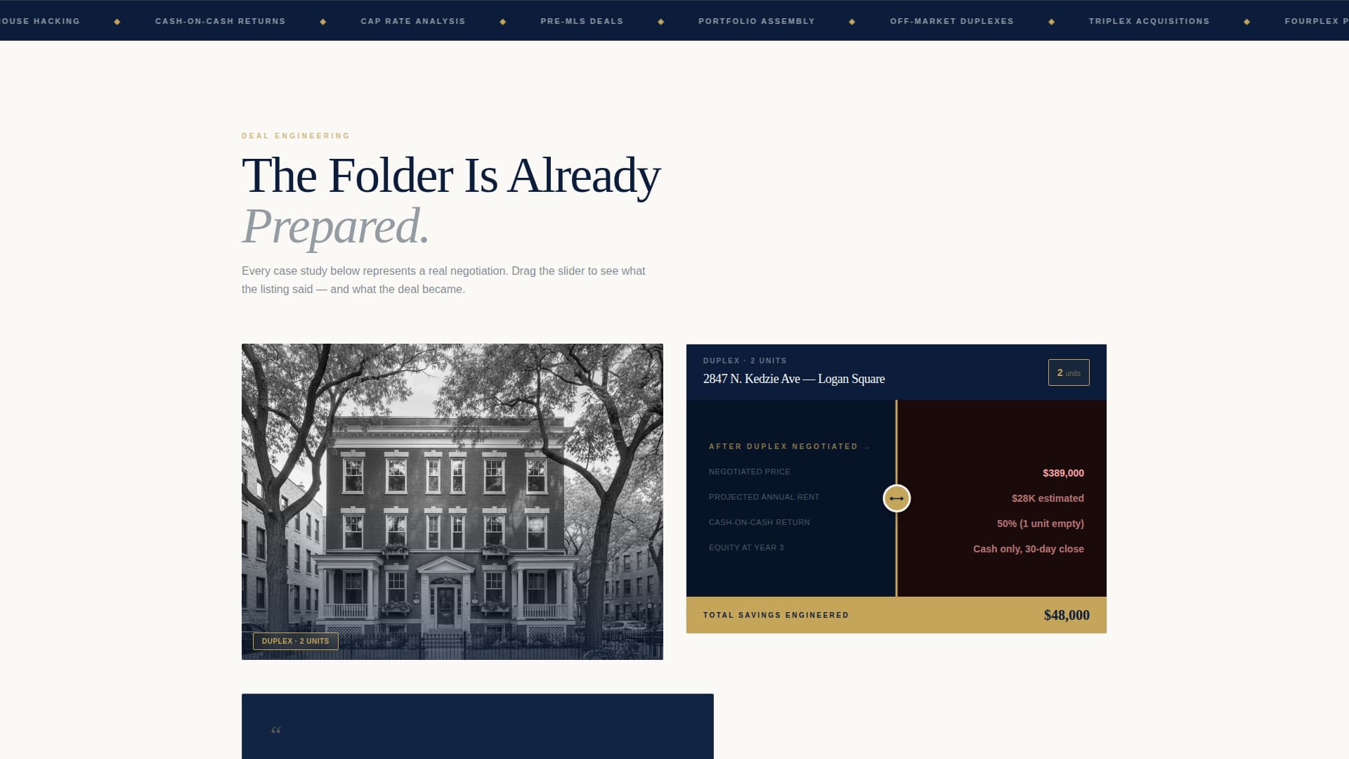 Advanced Duplex & Multi-Family Real Estate Appointment Booking Website Template