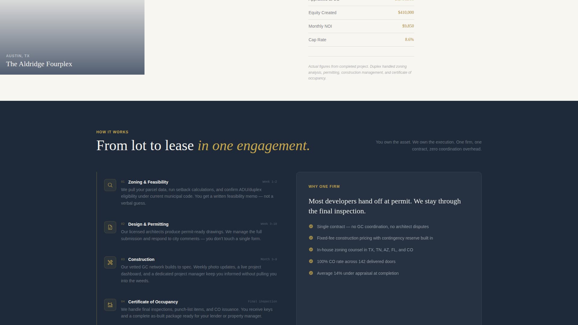 Duplex & Multi-Family Real Estate Cost Estimator Website Template