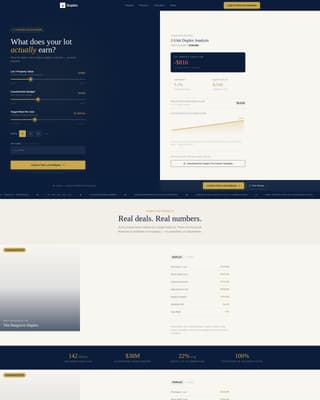 Duplex & Multi-Family Real Estate Cost Estimator Website Template