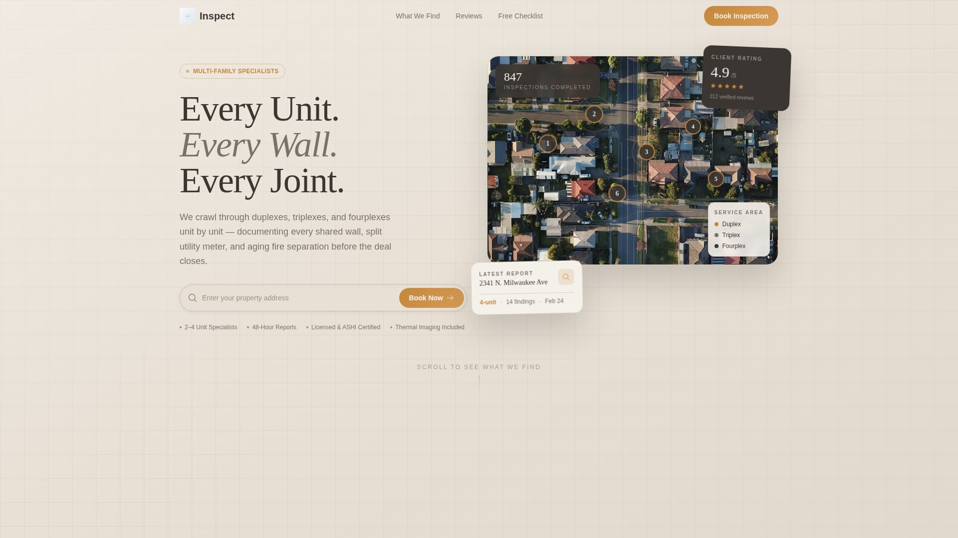 Duplex & Multi-Family Real Estate Appointment Booking Website Template