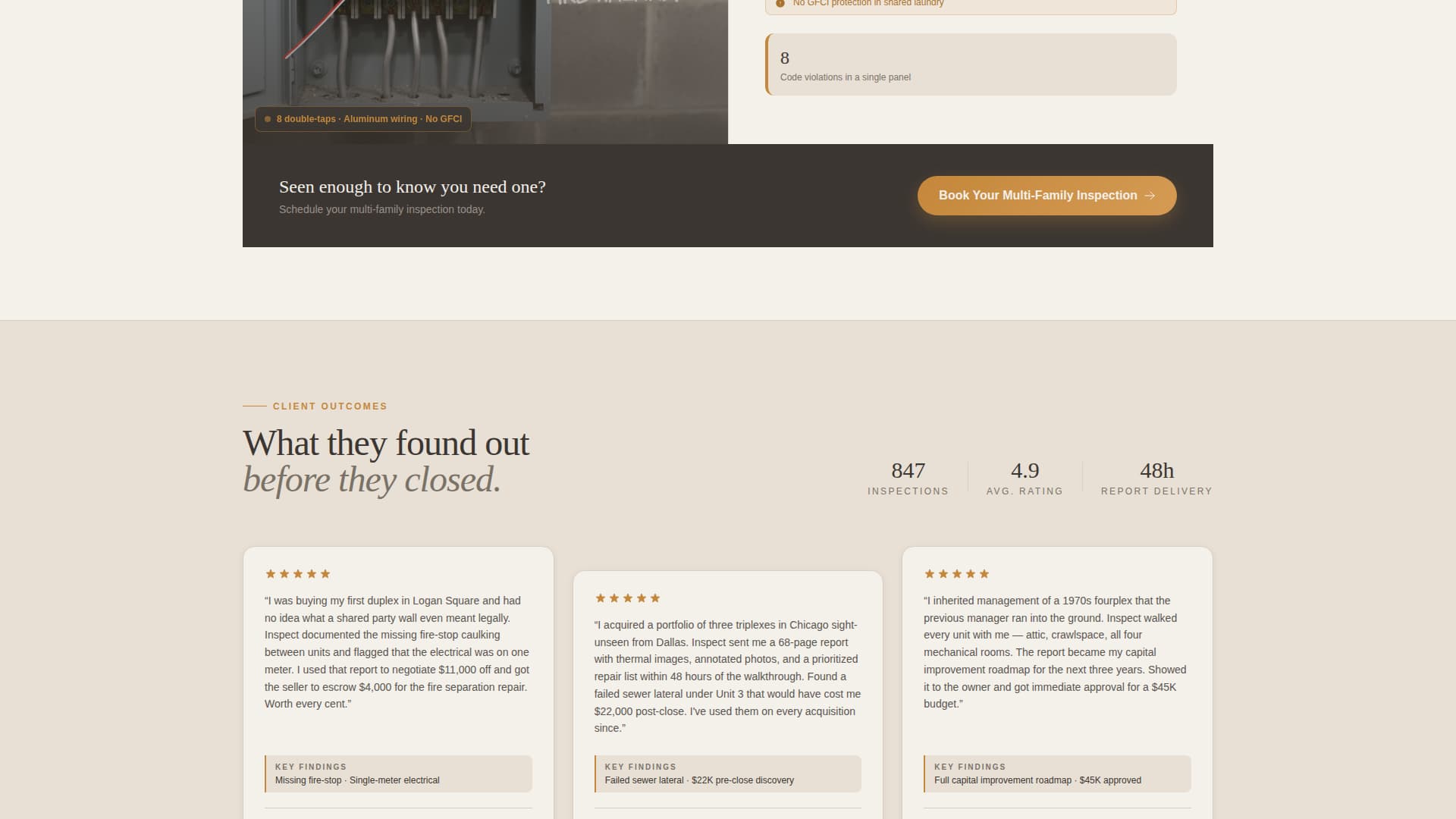 Duplex & Multi-Family Real Estate Appointment Booking Website Template