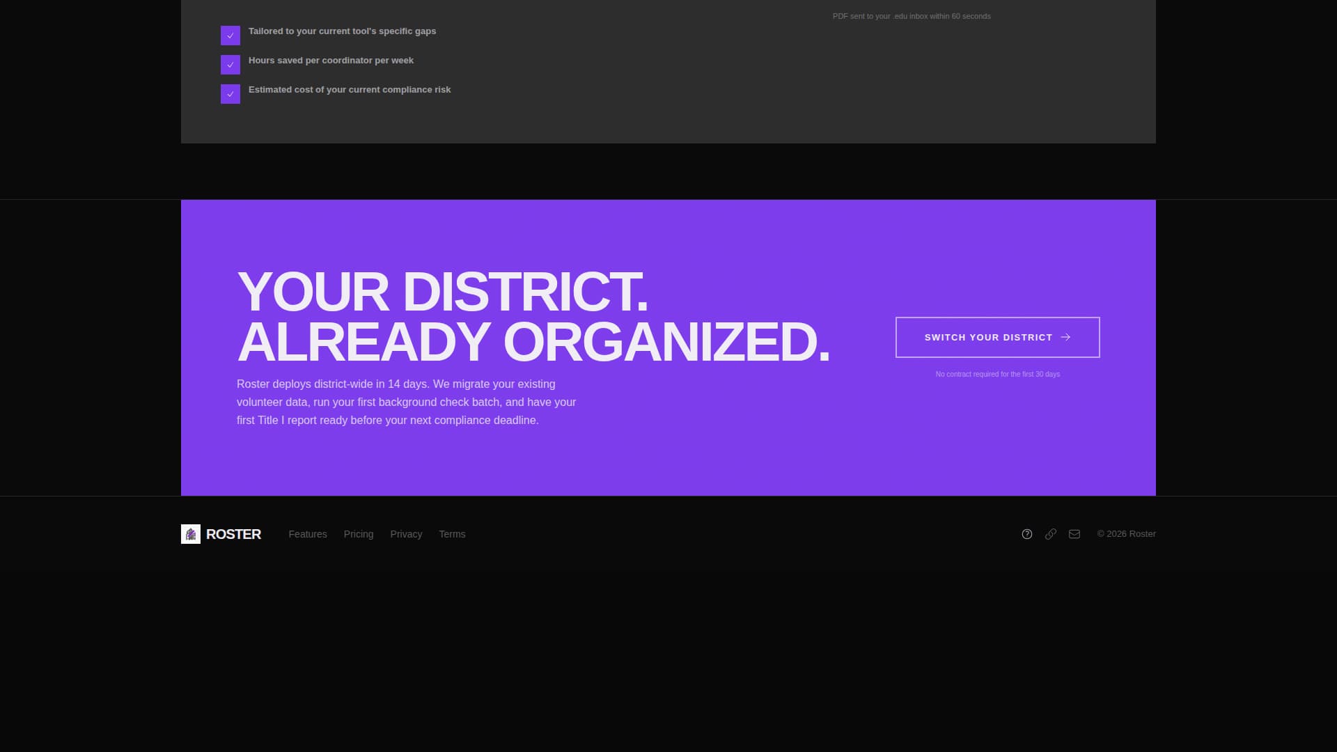 Manage — Community Volunteer Landing Page Template