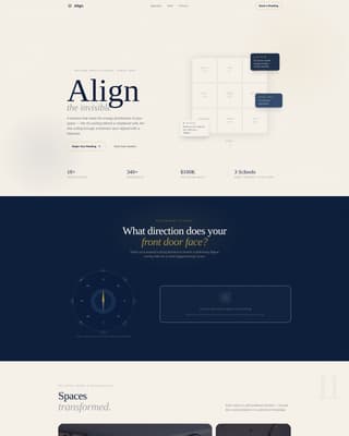 Balance — Trusted Feng Shui Design Landing Page Template