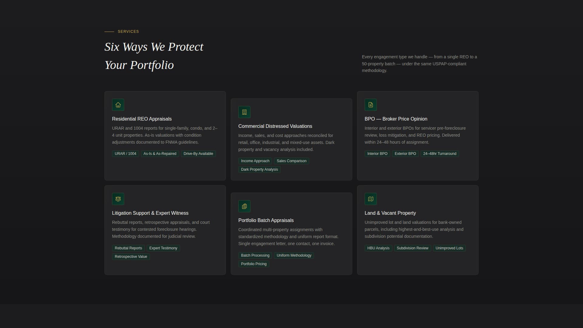 Appraise - Precision REO Landing Page Template
