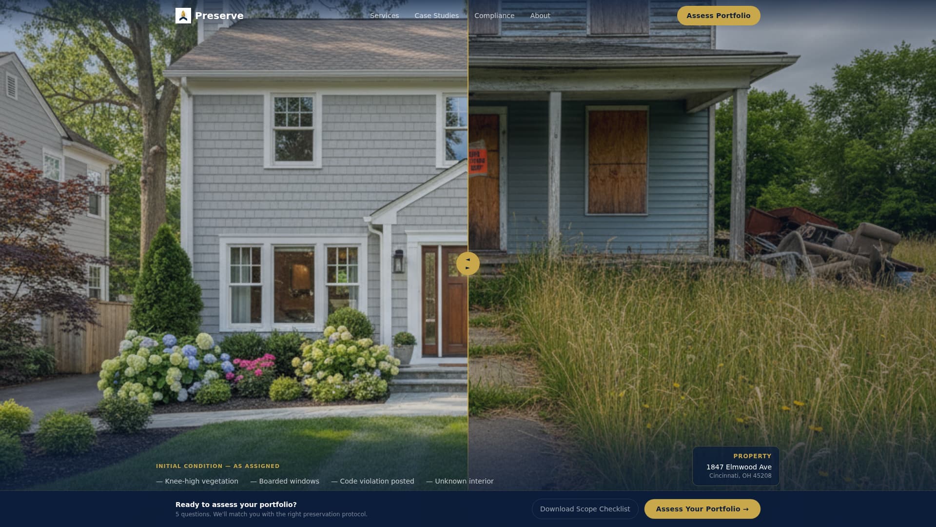 Preserve - Authoritative REO Landing Page Template