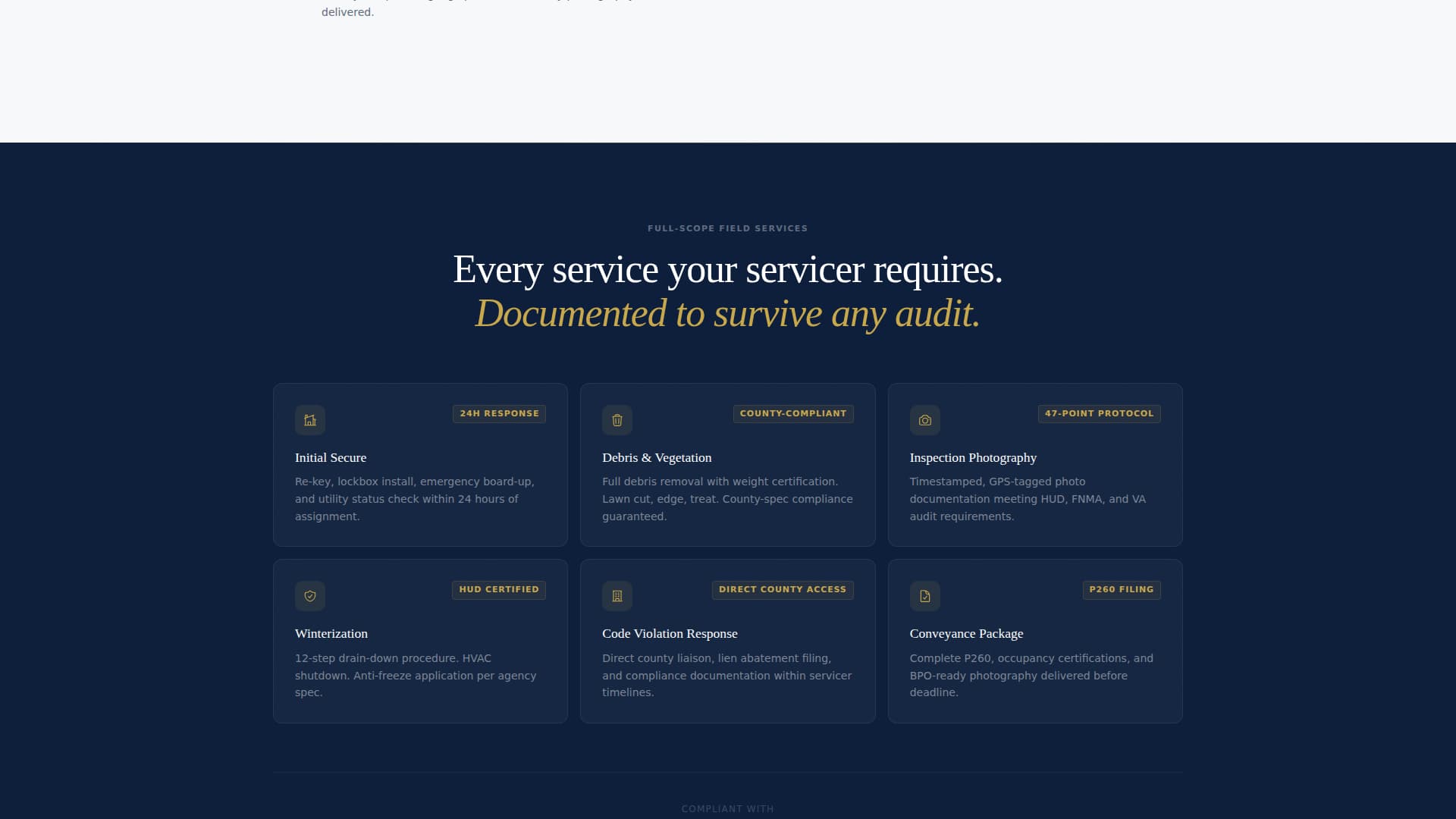 Preserve - Authoritative REO Landing Page Template