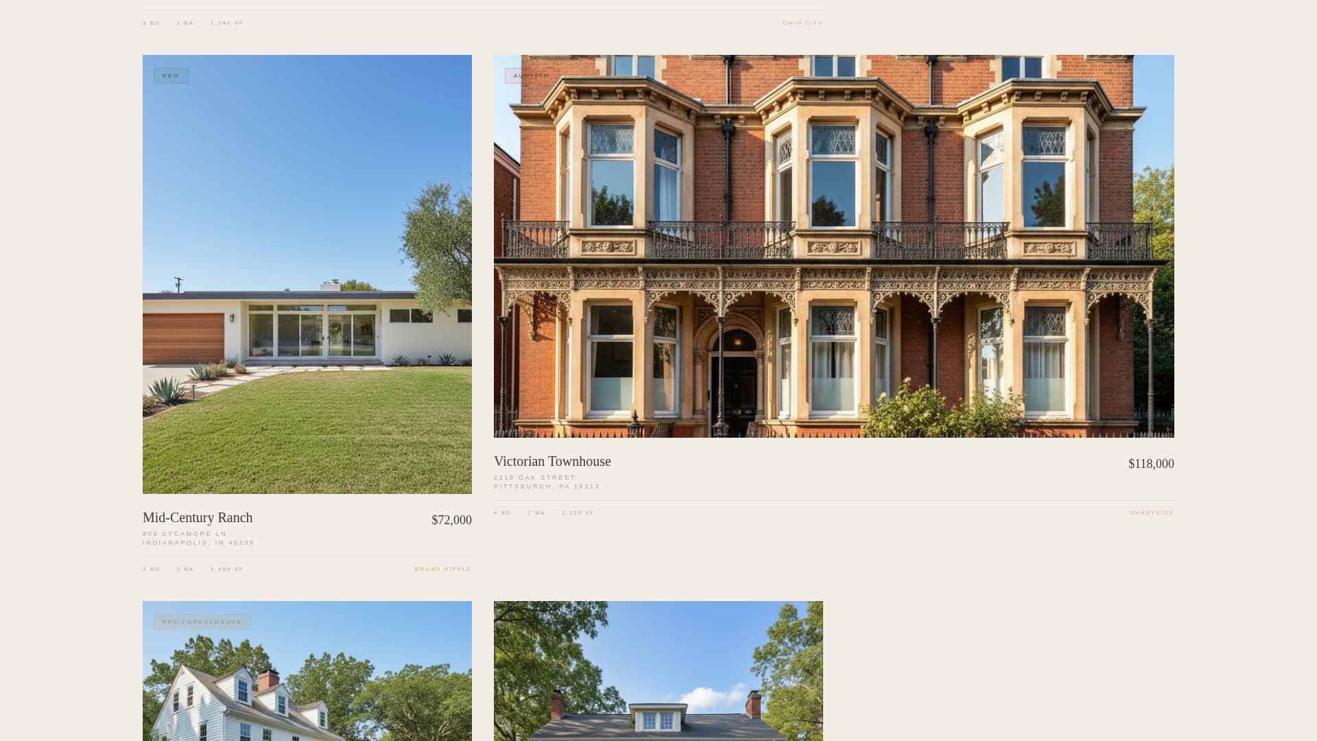 Salvage - Distressed Foreclosure Landing Page Template