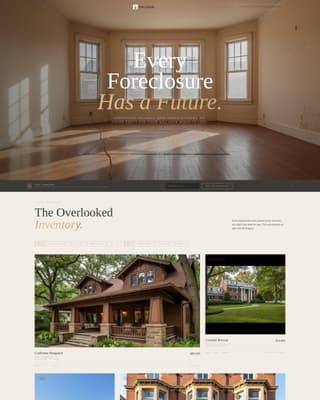 Salvage - Distressed Foreclosure Landing Page Template
