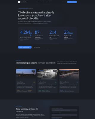 Franchisefloor - Authoritative Brokerage Landing Page Template