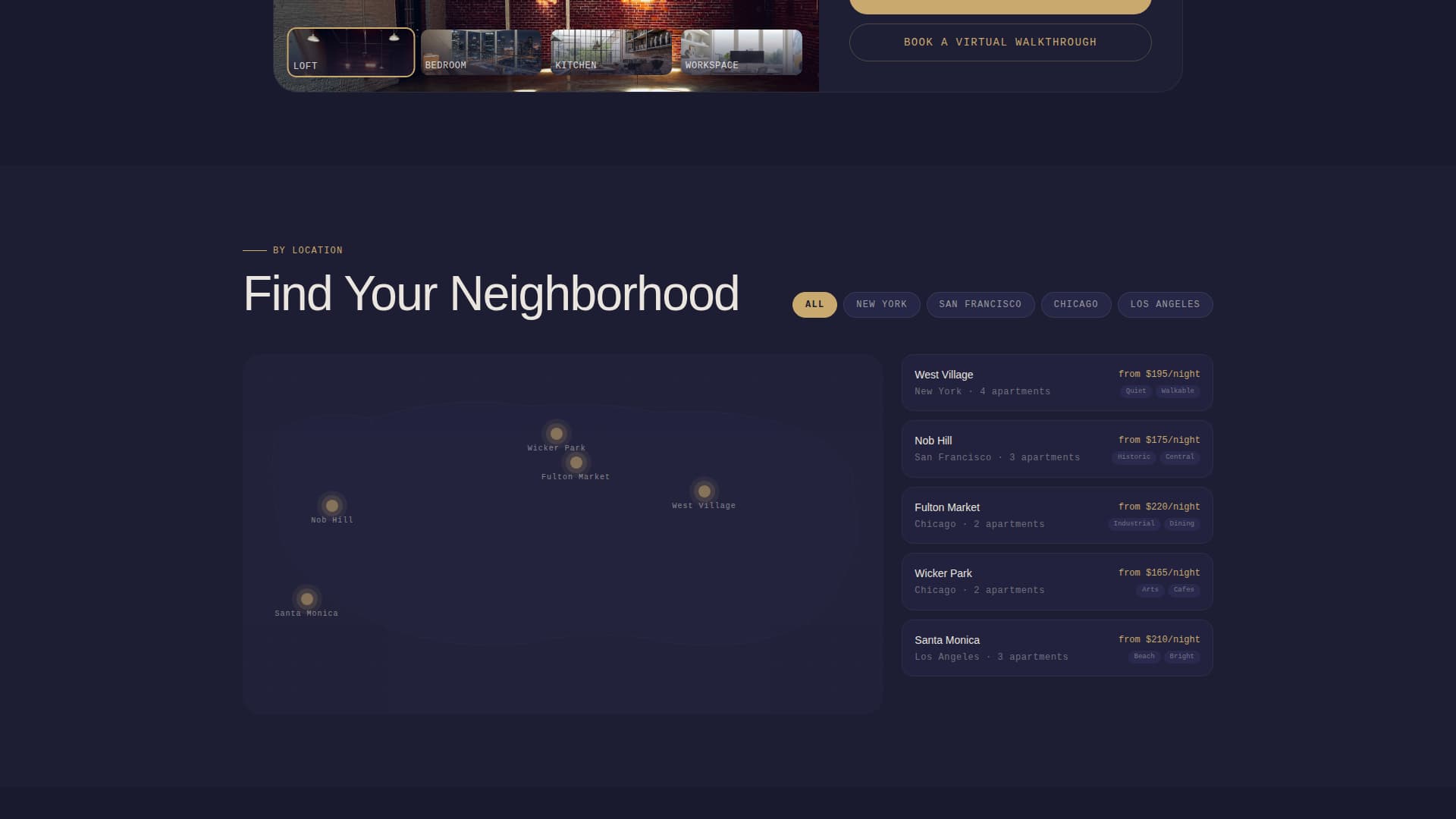 Dwell - Immersive Apartment Landing Page Template