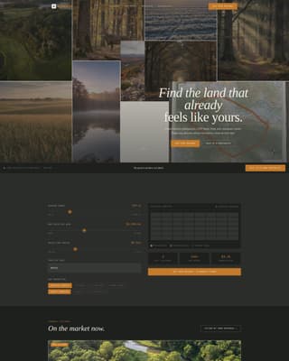 Acreage - Immersive Landbrokerage Landing Page Template