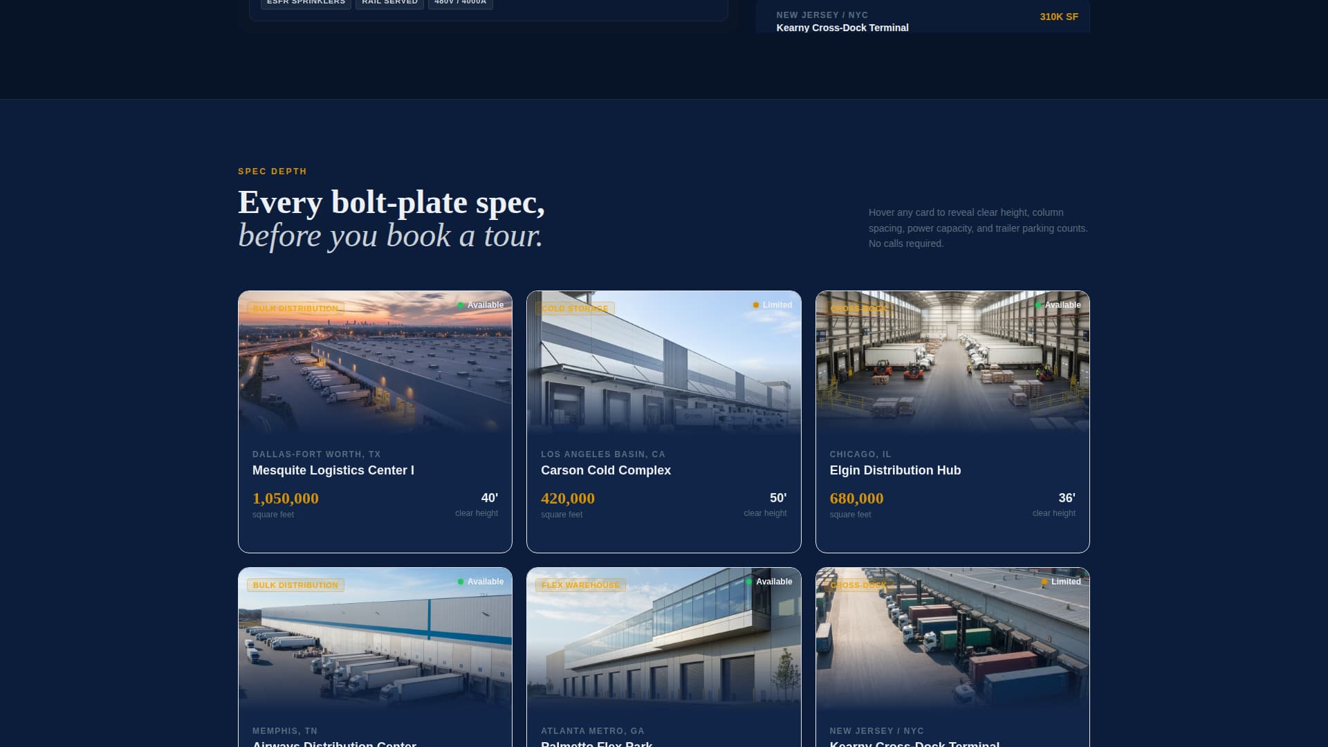 Warehouse Hub - Precision Industrial Landing Page Template