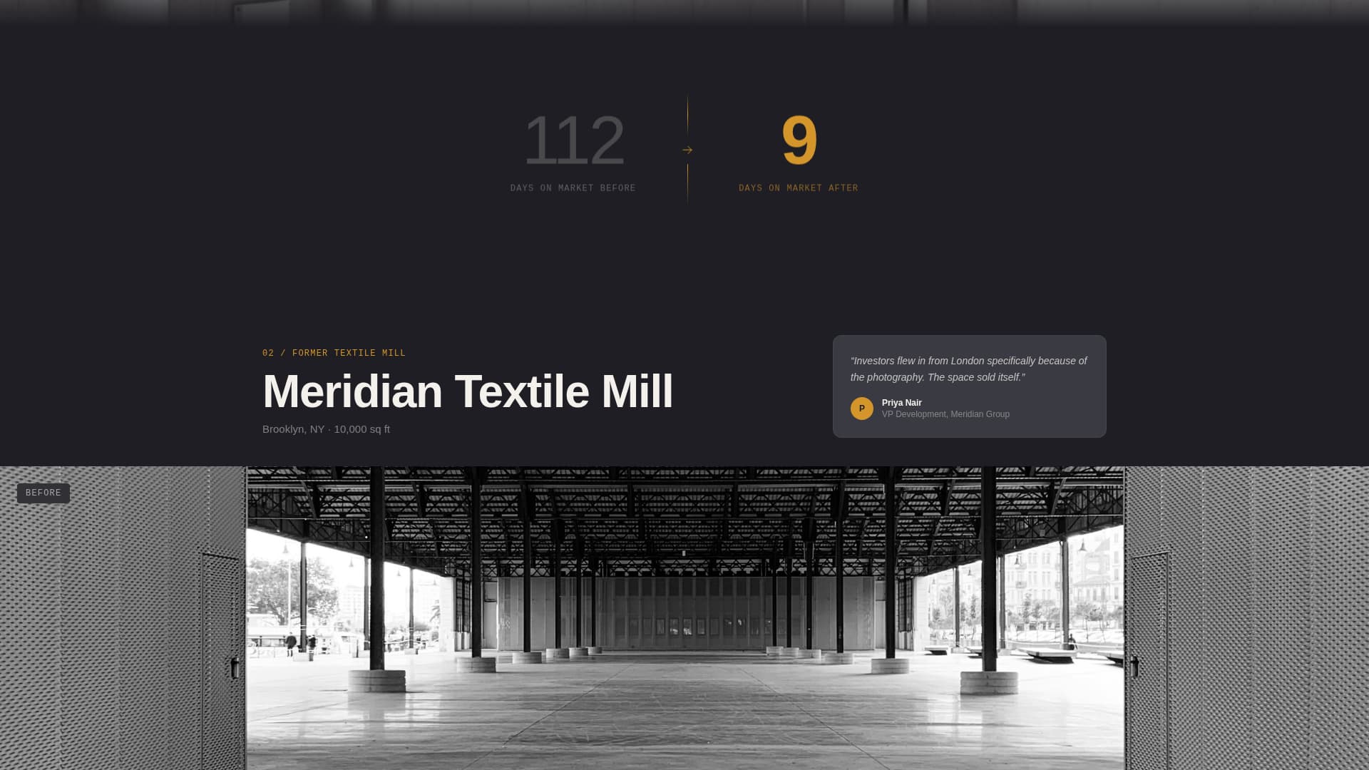 Staged - Transformative Industrial Warehouse Landing Page Template