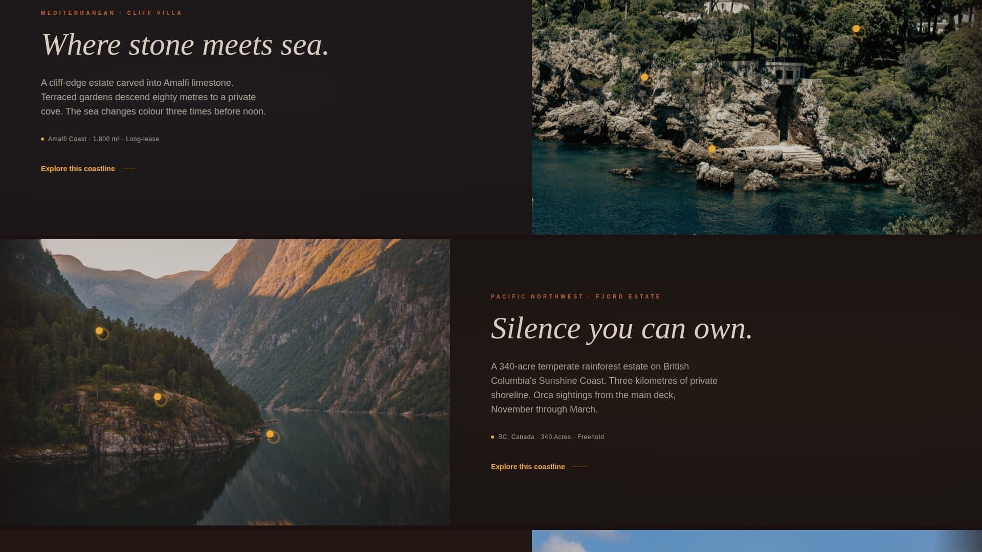 Shoreline - Immersive Waterfront Landing Page Template