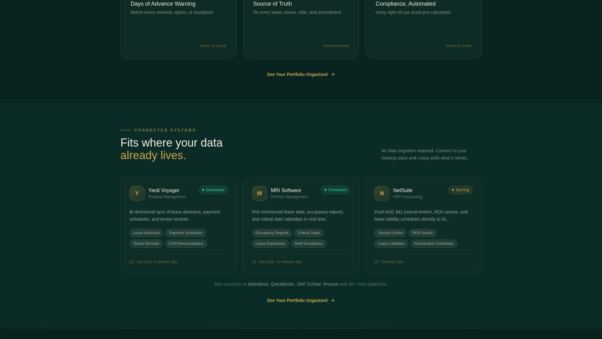 Lease - Precision Portfolio Landing Page Template