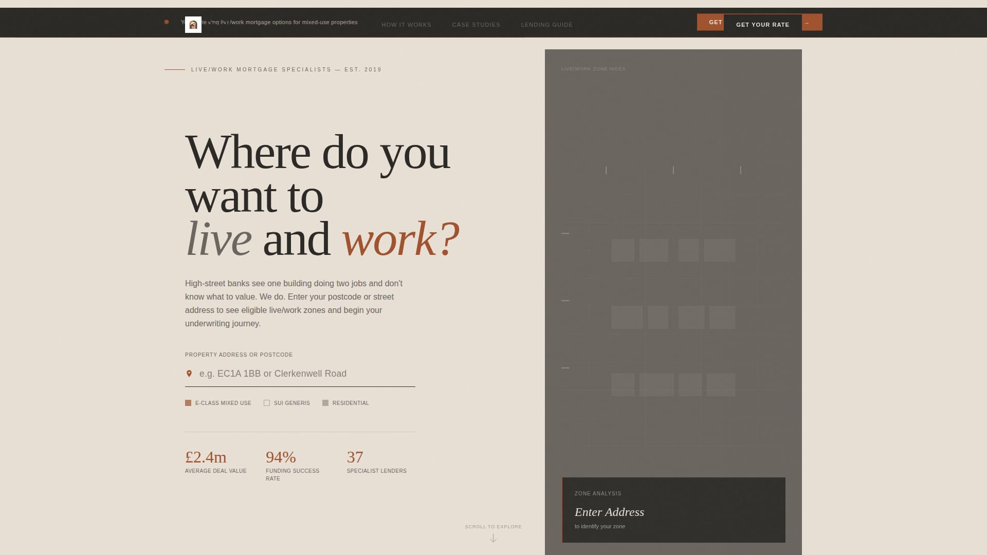Dwell - Mixeduse Mortgage Landing Page Template