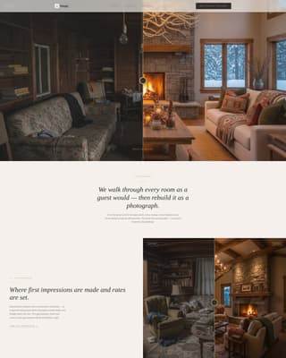 Stagea - Transformative Cabin Landing Page Template