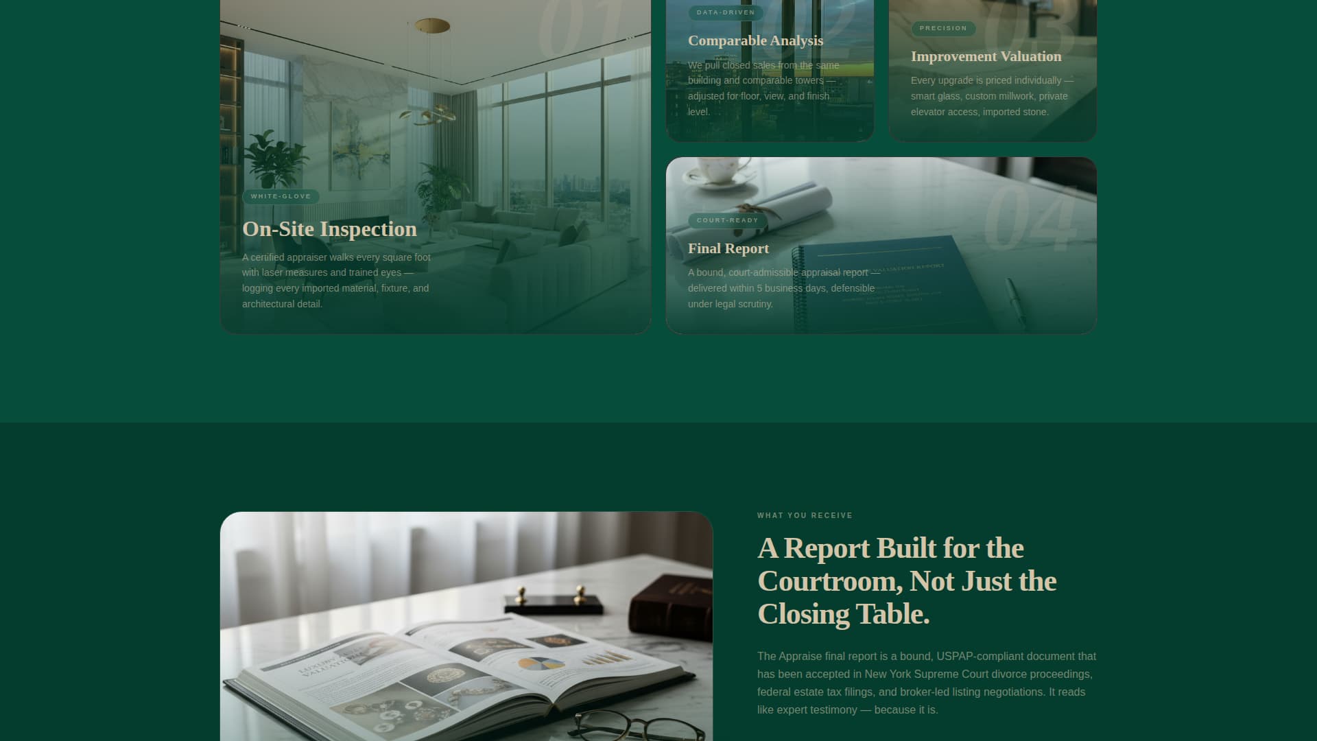 Assess — Precision Condo Valuation Landing Page Template