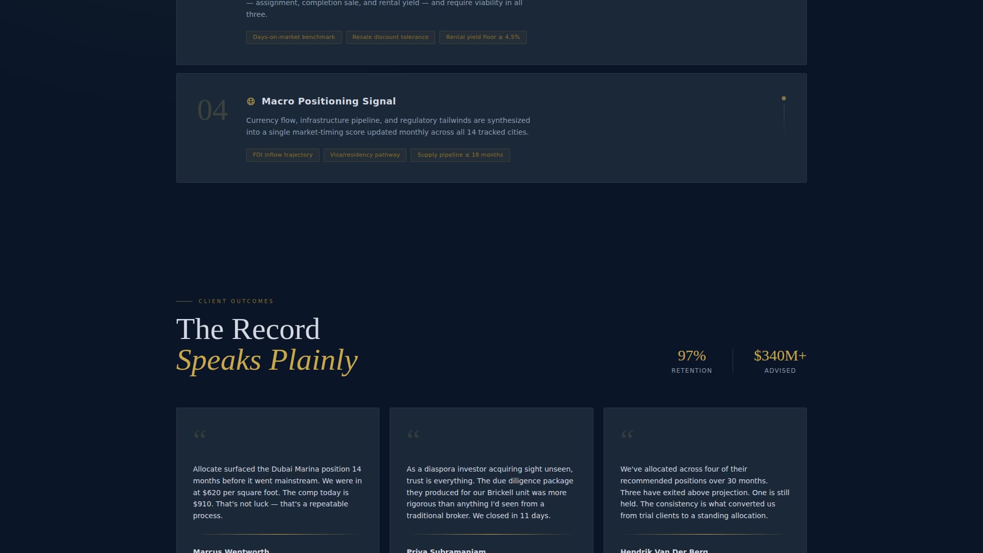 Allocate - Elite Condoinvestment Landing Page Template