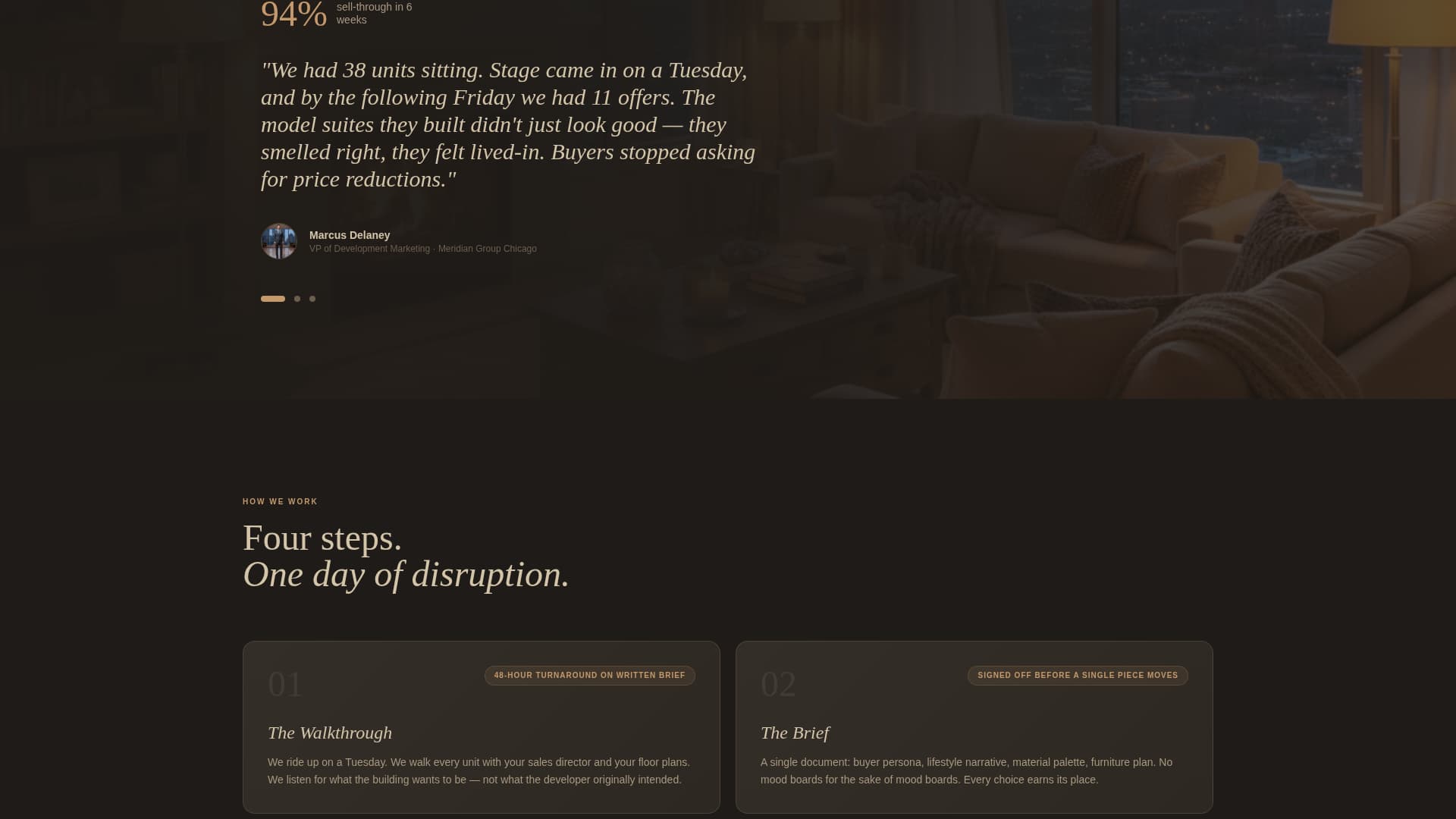 Stager - Immersive Residential Landing Page Template