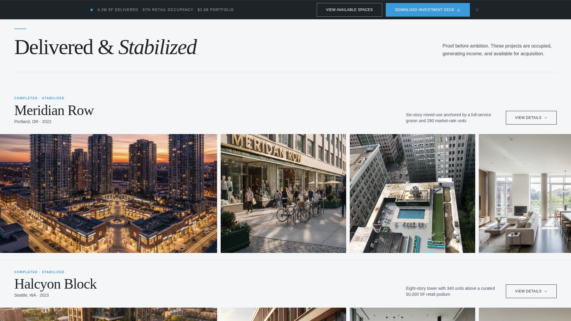 Parcel - Precision Mixeduse Landing Page Template