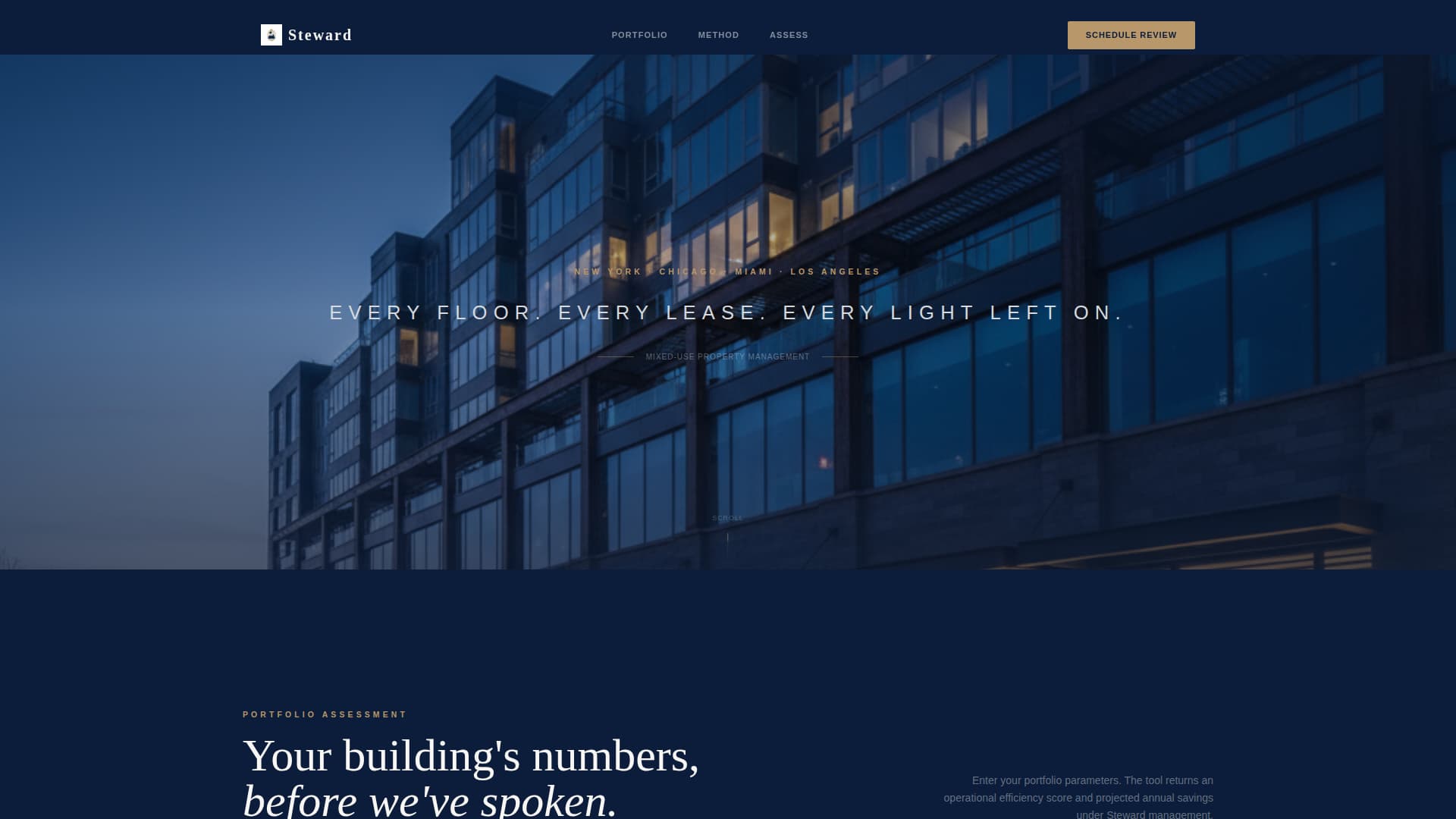 Oversee — Elite Mixed-Use Property Landing Page Template