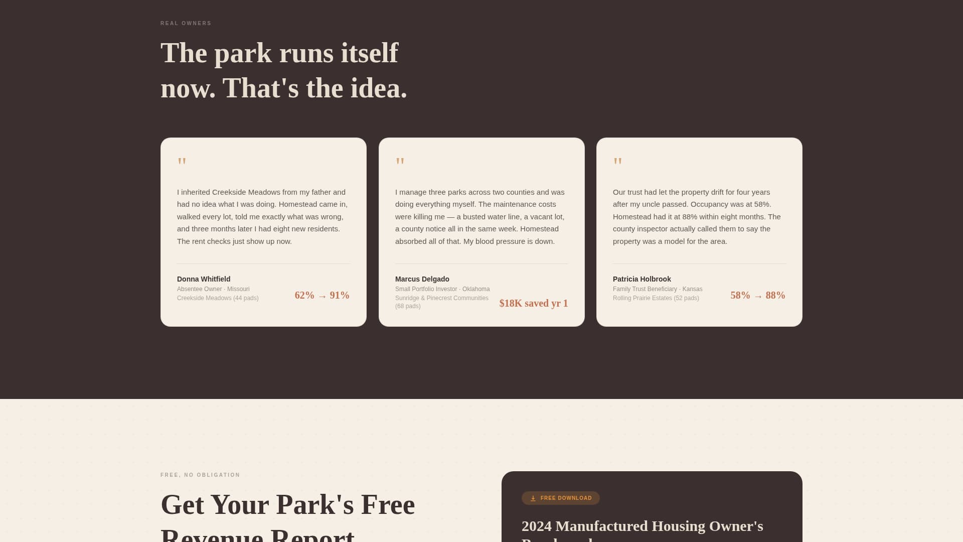 Anchor — Reliable Manufactured Home Landing Page Template