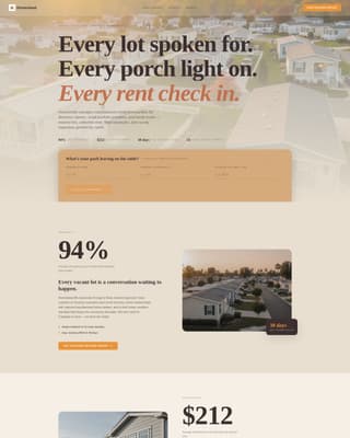 Anchor — Reliable Manufactured Home Landing Page Template