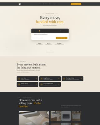 Haul - Seamless Moving Landing Page Template