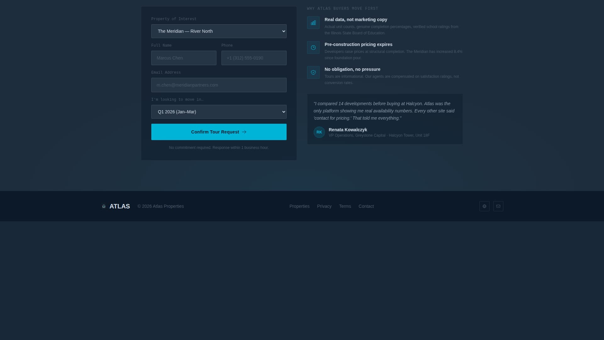 Atlas - Precision Construction Landing Page Template