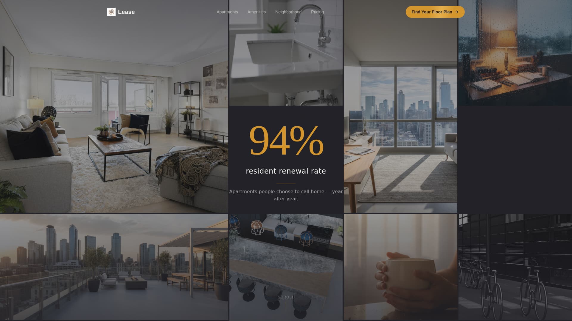Lease - Premium Studenthousing Landing Page Template