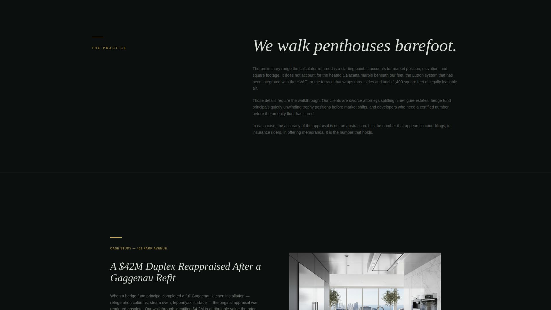 Appraise - Elite Penthouse Landing Page Template