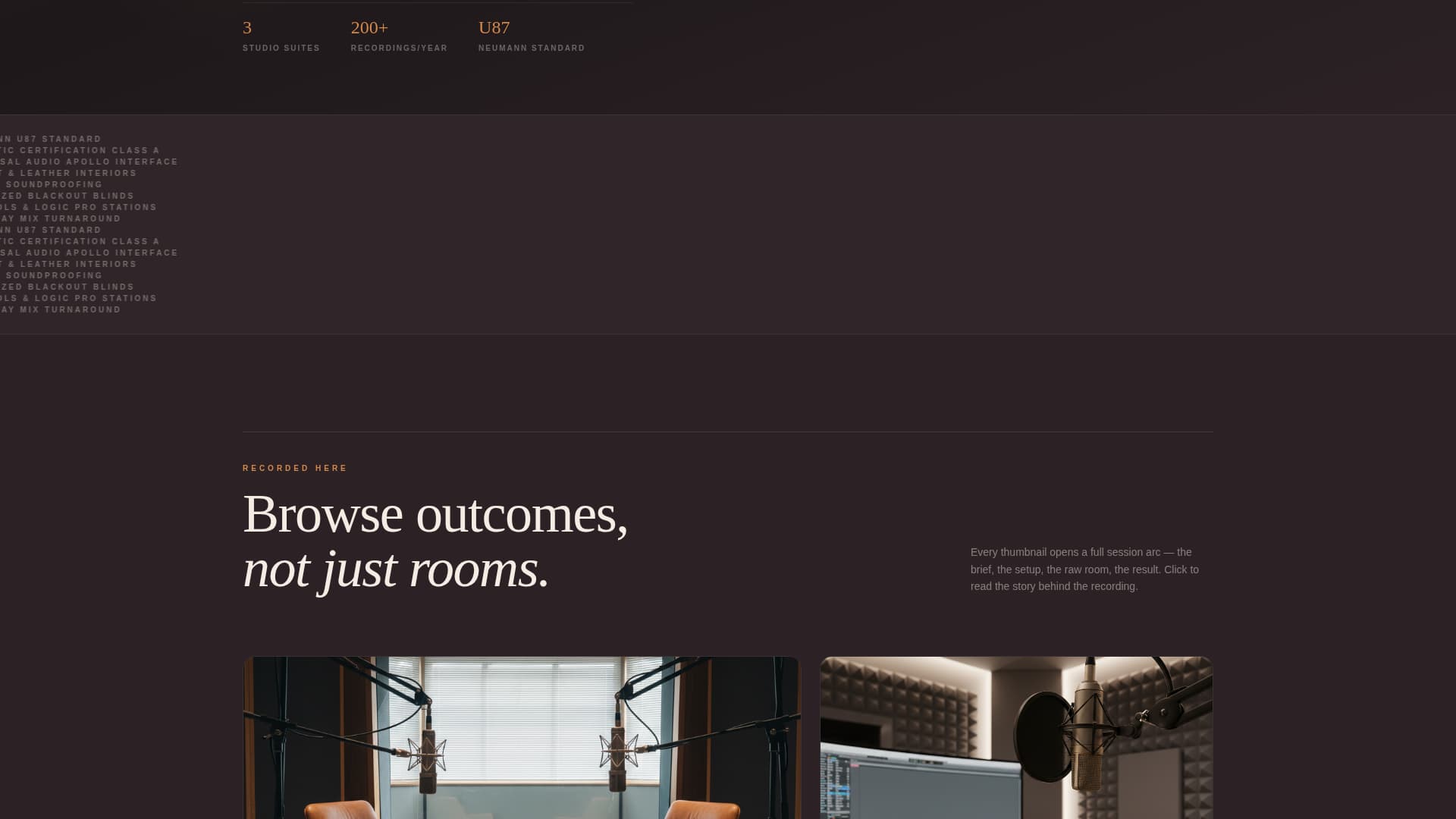 Mesa - Executive Podcast Studio Landing Page Template