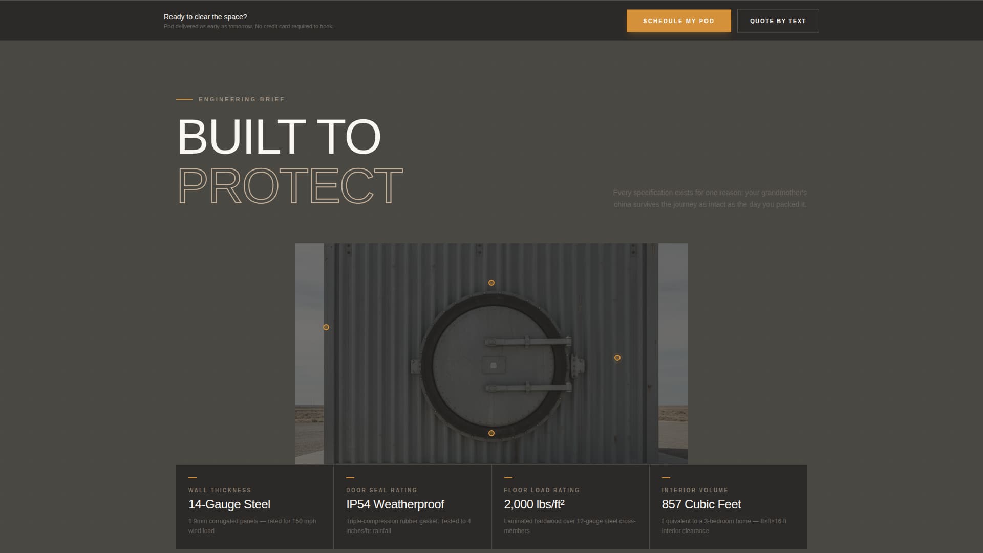 Podtorage - Reliable Storage Landing Page Template