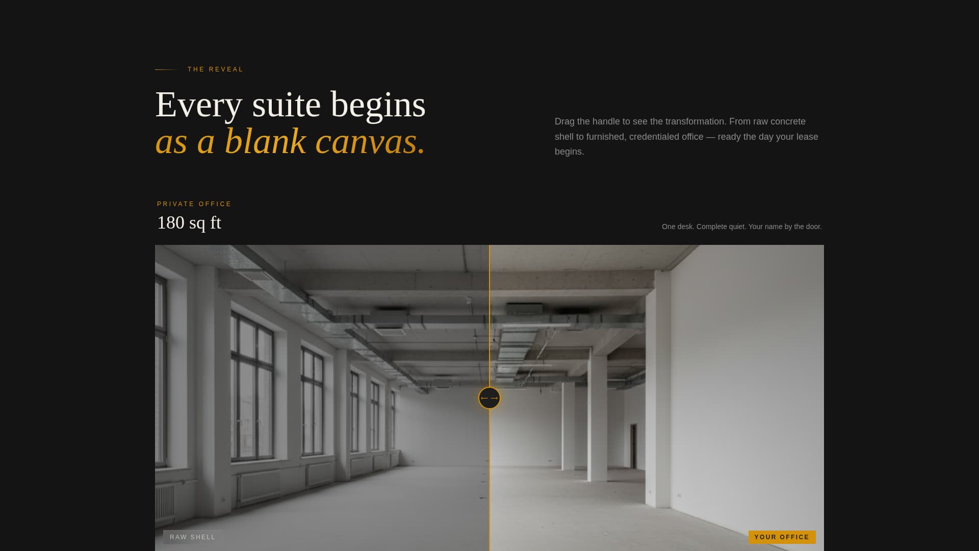 Suite - Luxe Private Office Landing Page Template