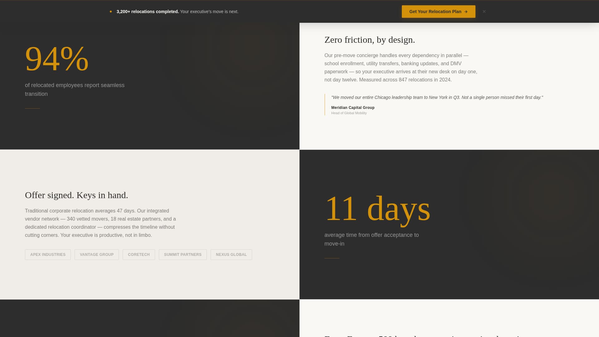 Relocate - Precision Corporaterelocation Landing Page Template