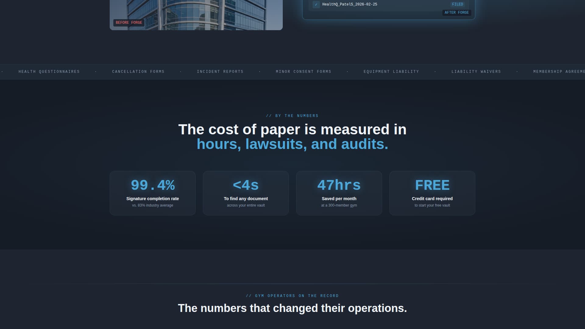 Fitness & Gym Software Cost Calculator Website Template