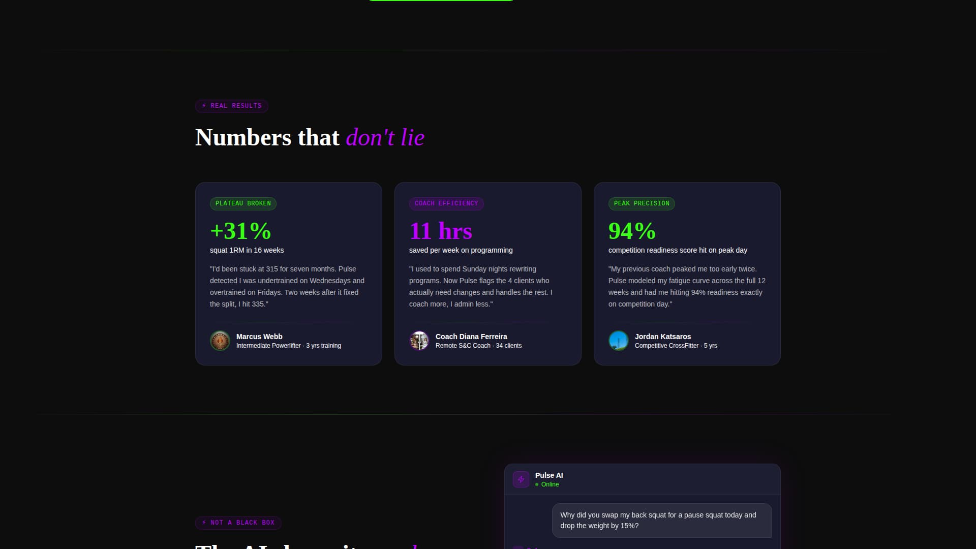 Pulse - Adaptive Fitness Landing Page Template
