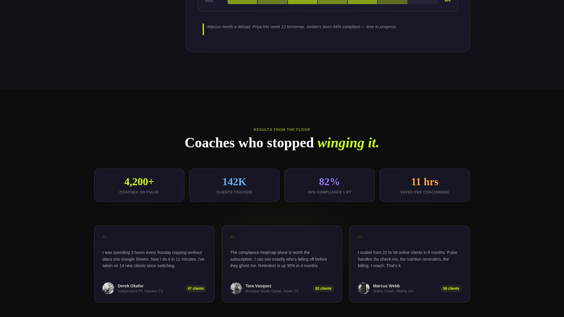 Fitness Software & SaaS Specialist Professional Website Template