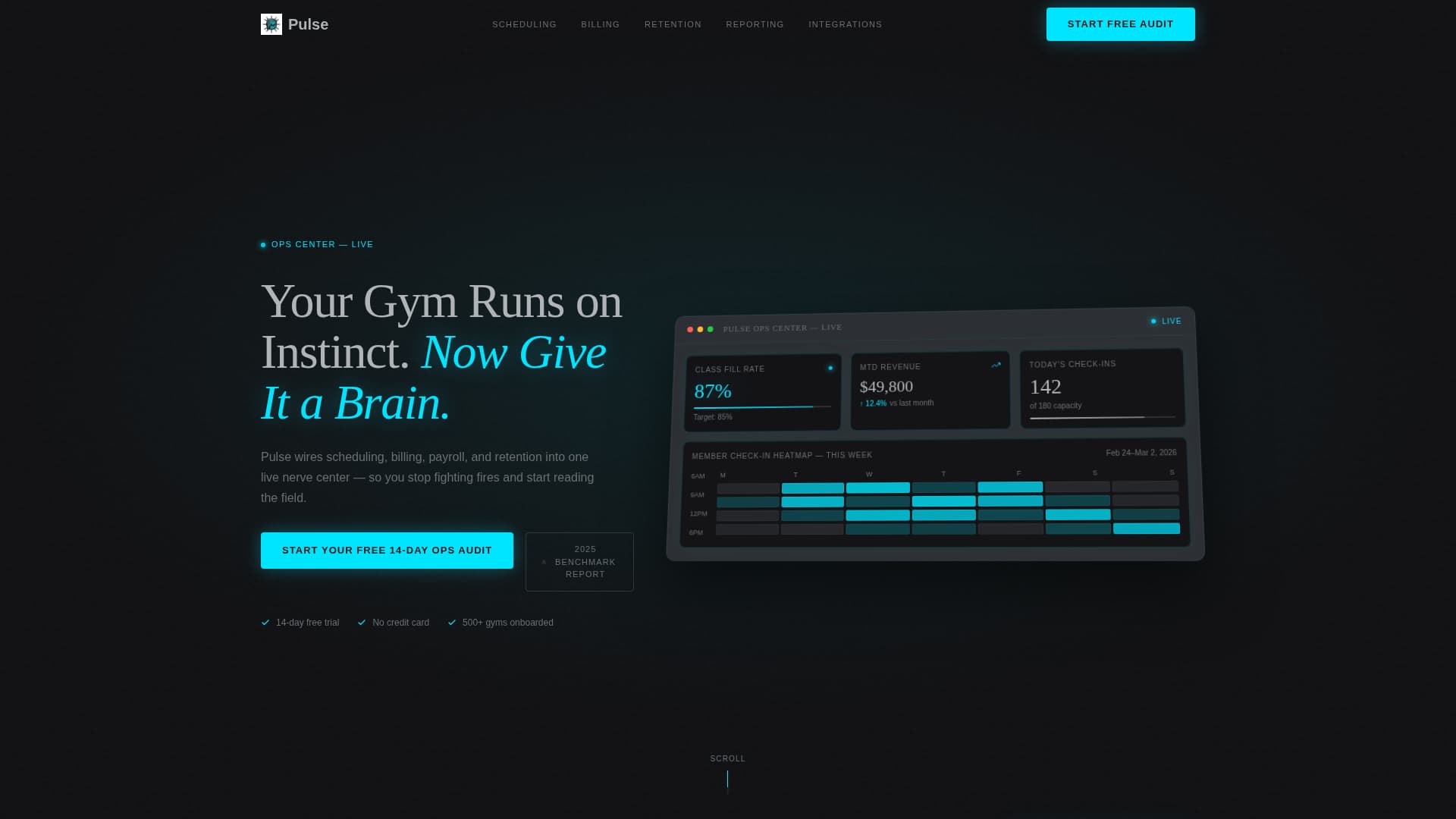 Pulse - Dynamic Fitness ERP Landing Page Template