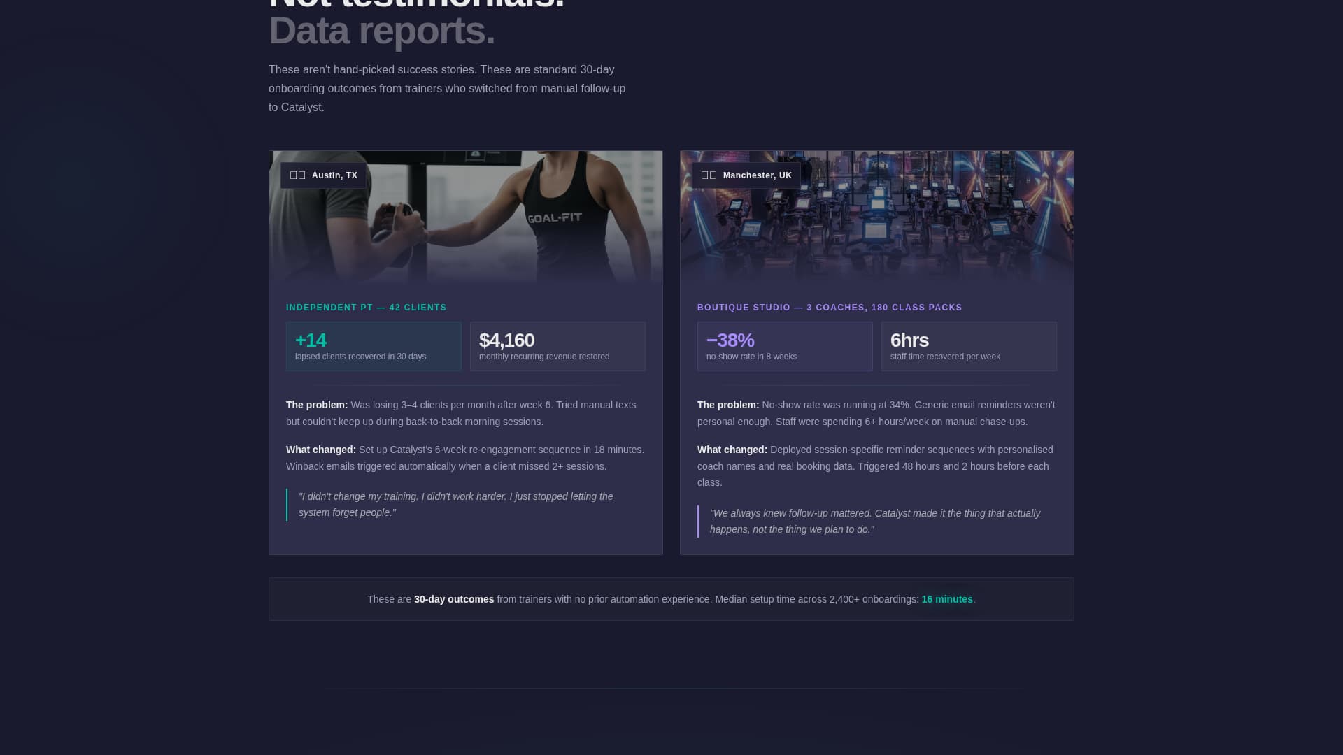 Catalyst - Powerful Fitness Landing Page Template