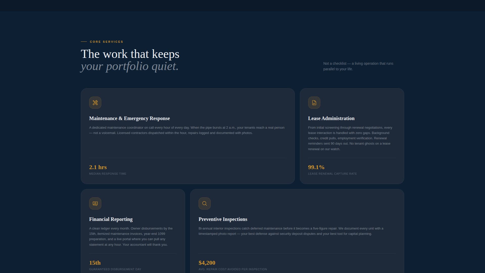 Steward - Authoritative Propertymanagement Landing Page Template