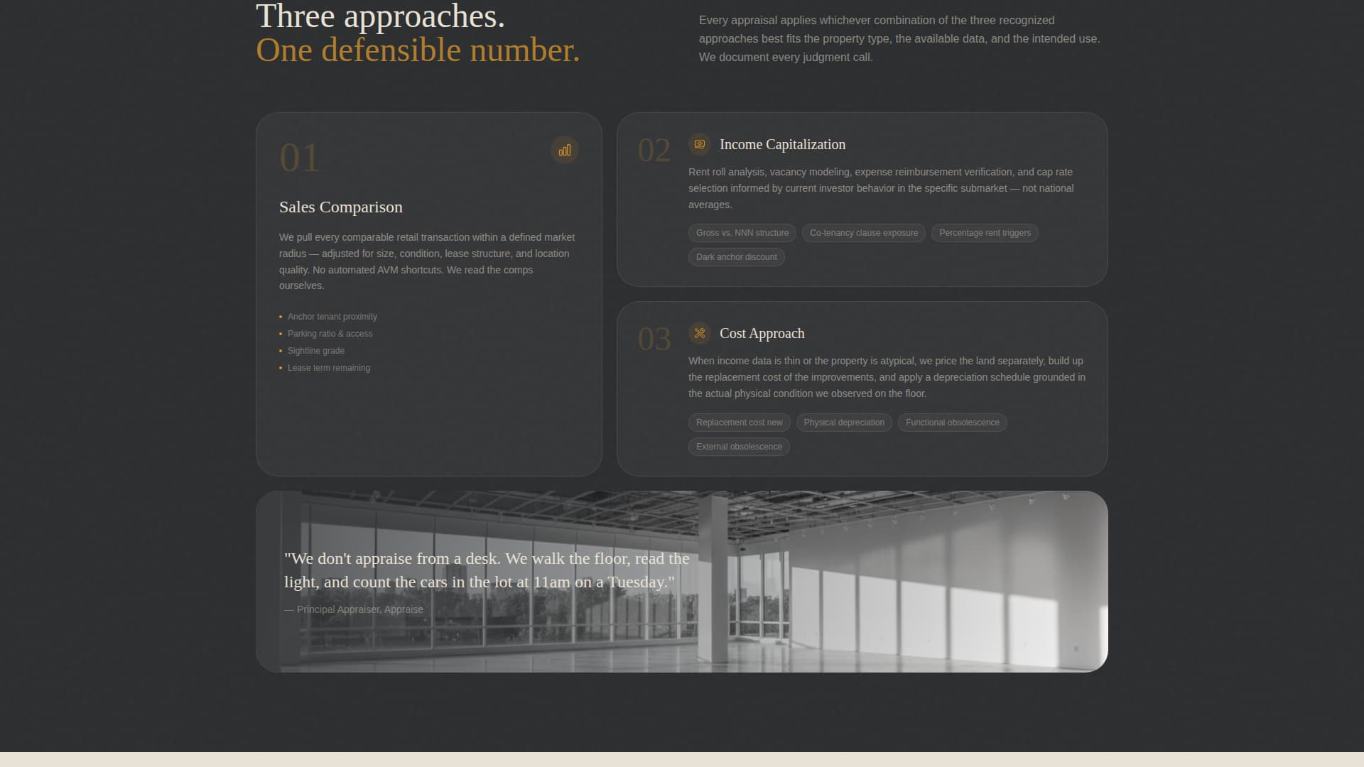 Appraise - Authoritative Retail Landing Page Template