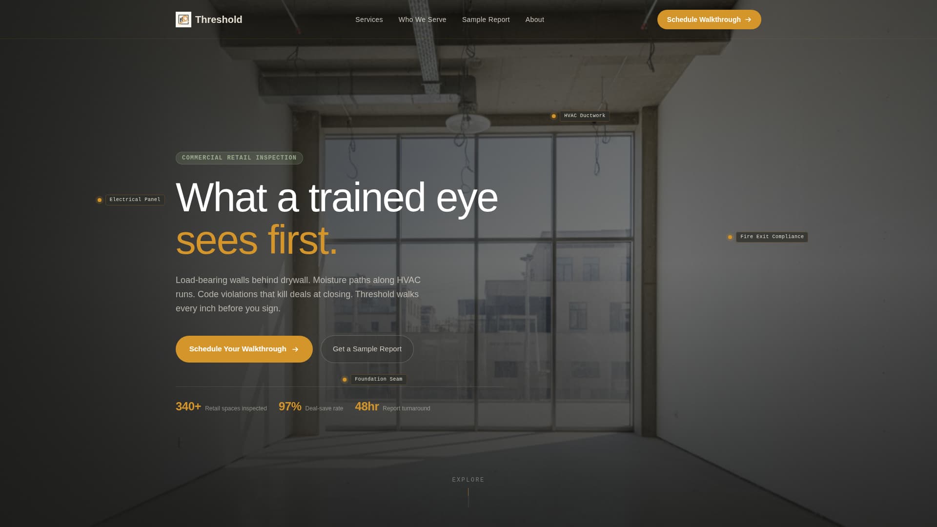 Threshold - Trusted Retail Landing Page Template